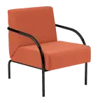 SPA 1 černý lak, látka SUE S 1447 - látka lososová